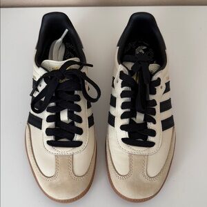 Adidas White, Black, Cream Samba OG Sneakers 6W